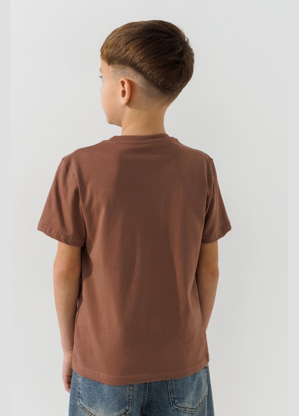 Кофейная летняя футболка однотонная унисекс 2254061 116 см shop (2000991016910) ALG