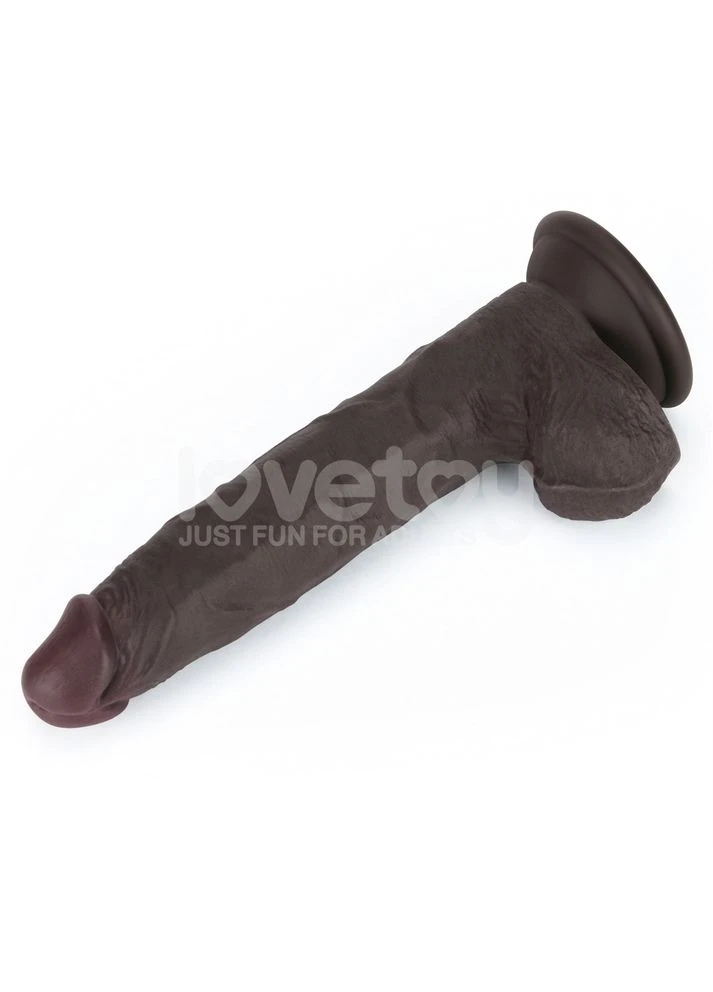 Фаллоимитатор на присоске Sliding Skin Pro II Dual Layer Silicone Dong Black 7.5 Lovetoy (381049537)