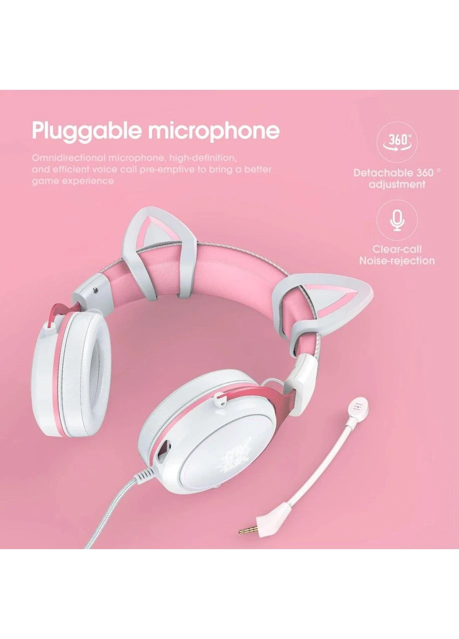 Беспроводные игровые наушники TWS с микрофоном, геймерские, RGB подсветка, активное шумоподавление, до 20 часов работы Onikuma (389095904)