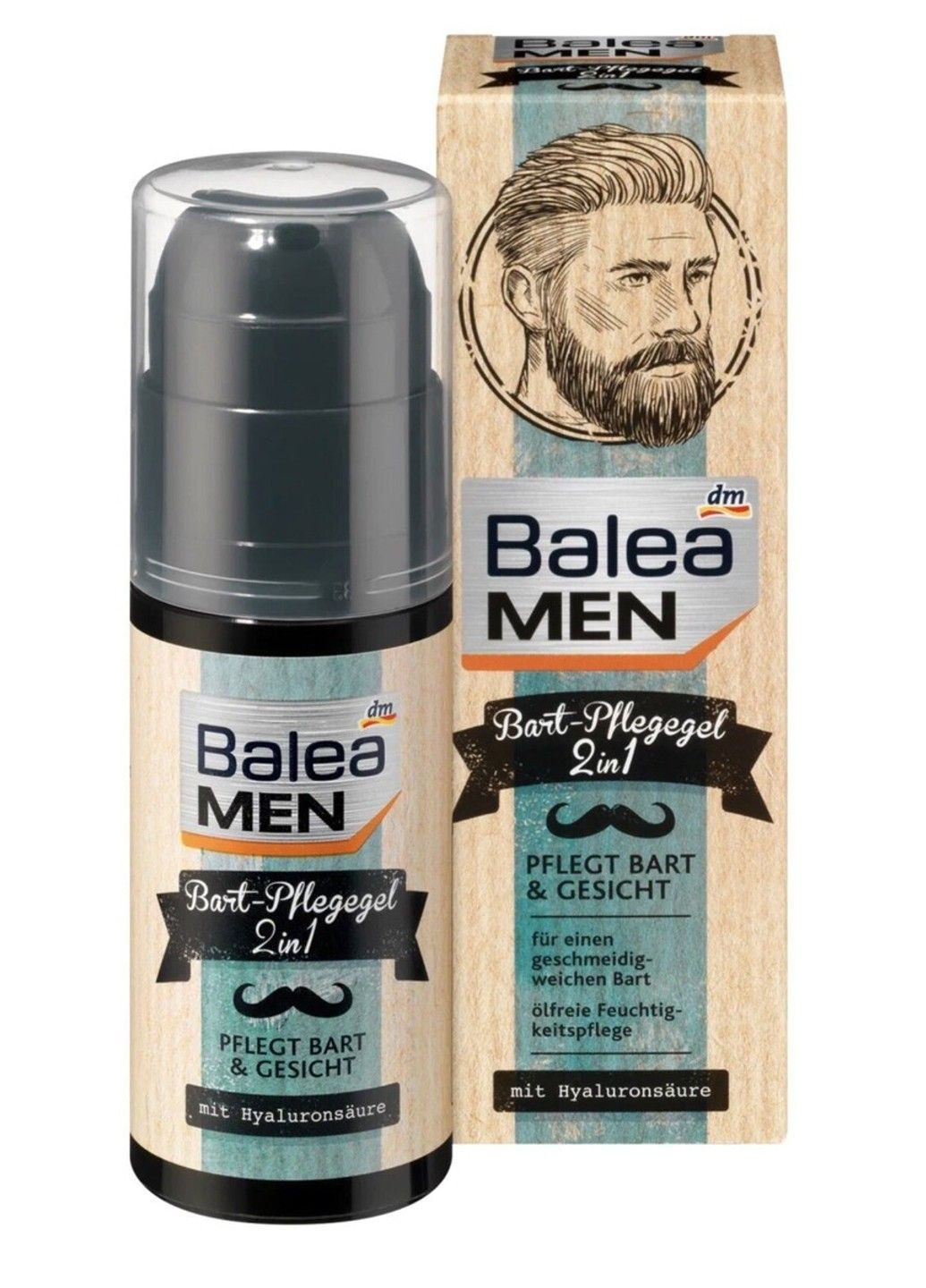 Men 2-in-1 Beard Care Gel 50 мл | увлажняющий гель для бороды и лица с гиалуроном, против зуда Balea (341278493)