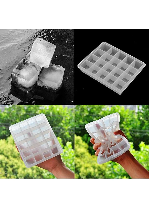 Силіконова форма для льоду AI-820 Cube 20 White Cumenss (396705573)
