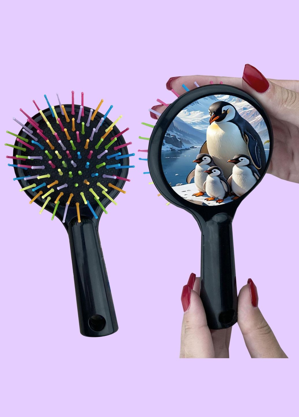 Детская Расческа для волос #0115 Черная No Brand (315045618)