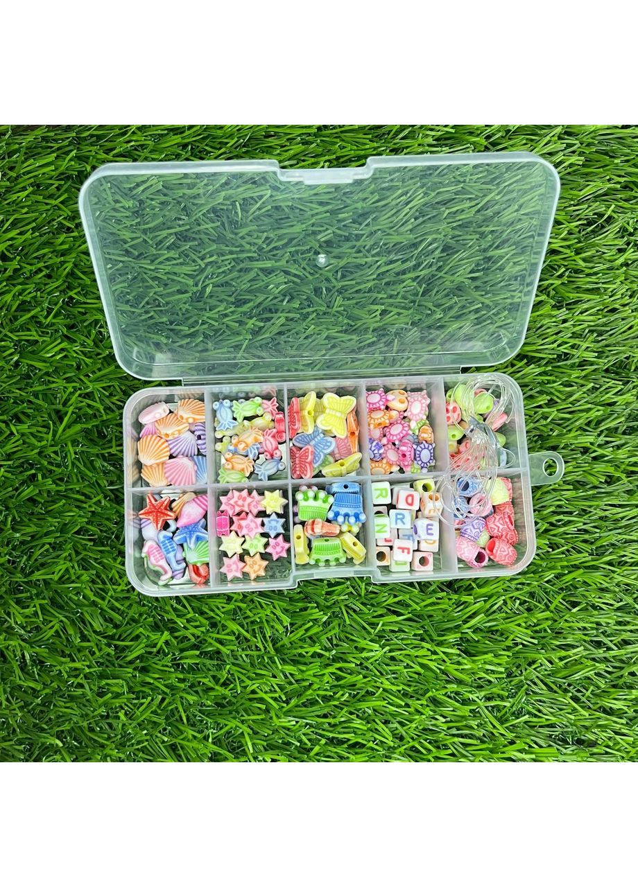 Набір Бісеру для плетіння браслетів із Ліска 13 см. No Brand (366873775)