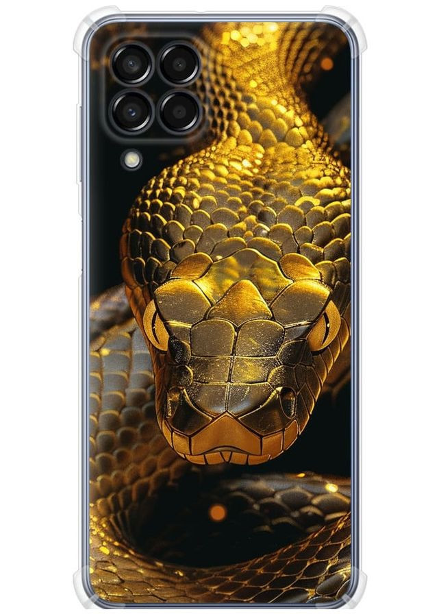 Силикон с усиленными углами чехол 'Golden snake' для Endorphone Samsung Galaxy M33 M336B (286763144)