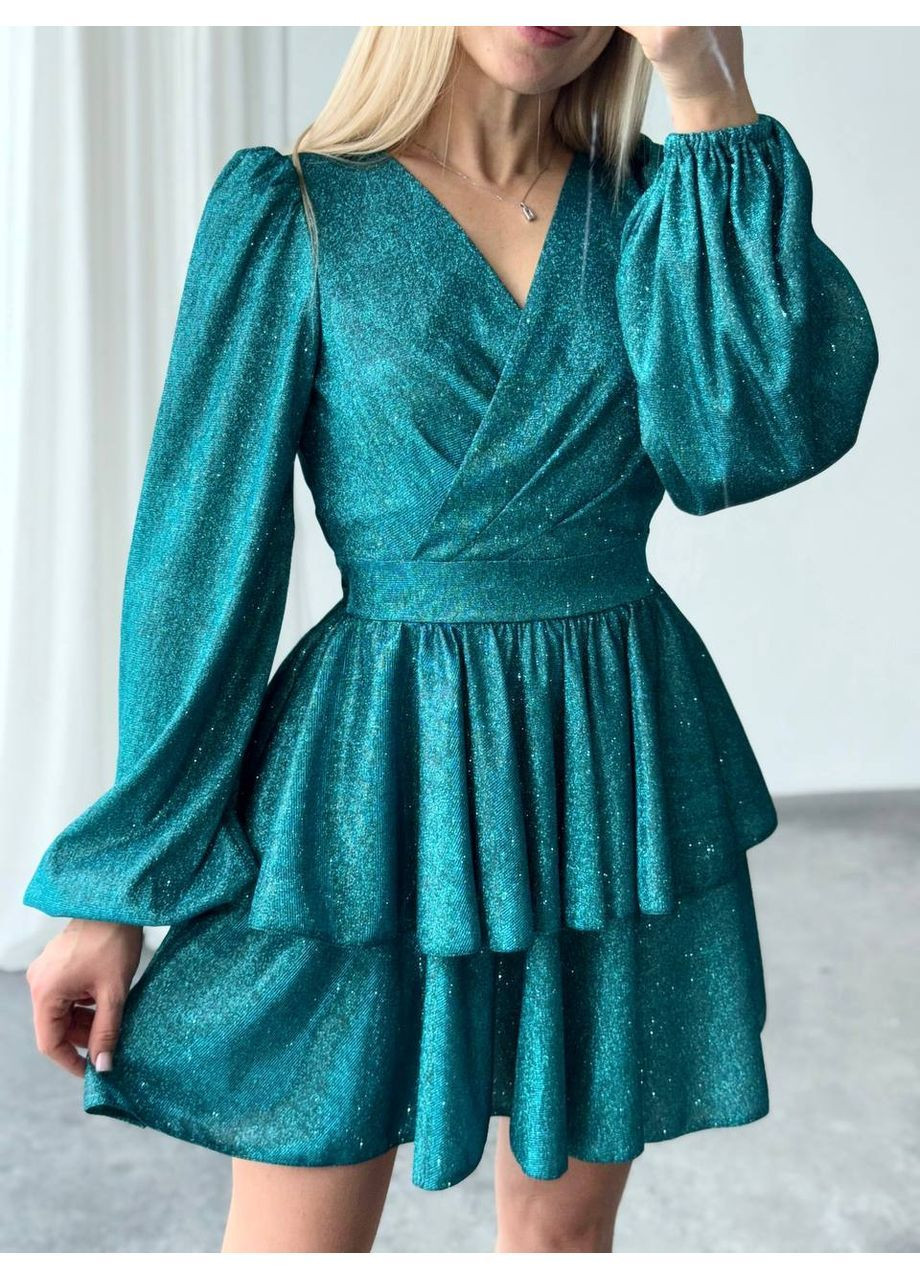 Смарагдова святковий, кежуал, коктейльна, вечірня жіноча сукня Asi.Store.ua