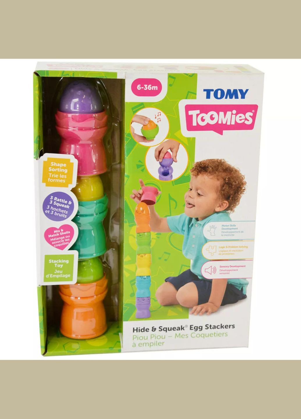 Пирамидка Яйца-пищалки (124639) Tomy (342716006)