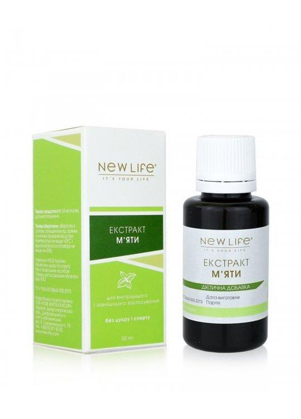 Екстракт м'яти 30 мл Нове життя New LIFE (316607577)