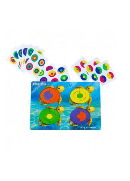 Дерев'яна гра сортер "Черепашки" Ubumblebees (318016005)