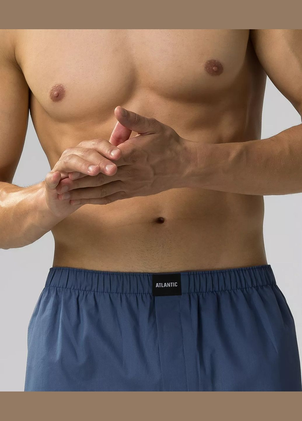 Чоловічі сімейні труси боксери Atlantic (304914457)