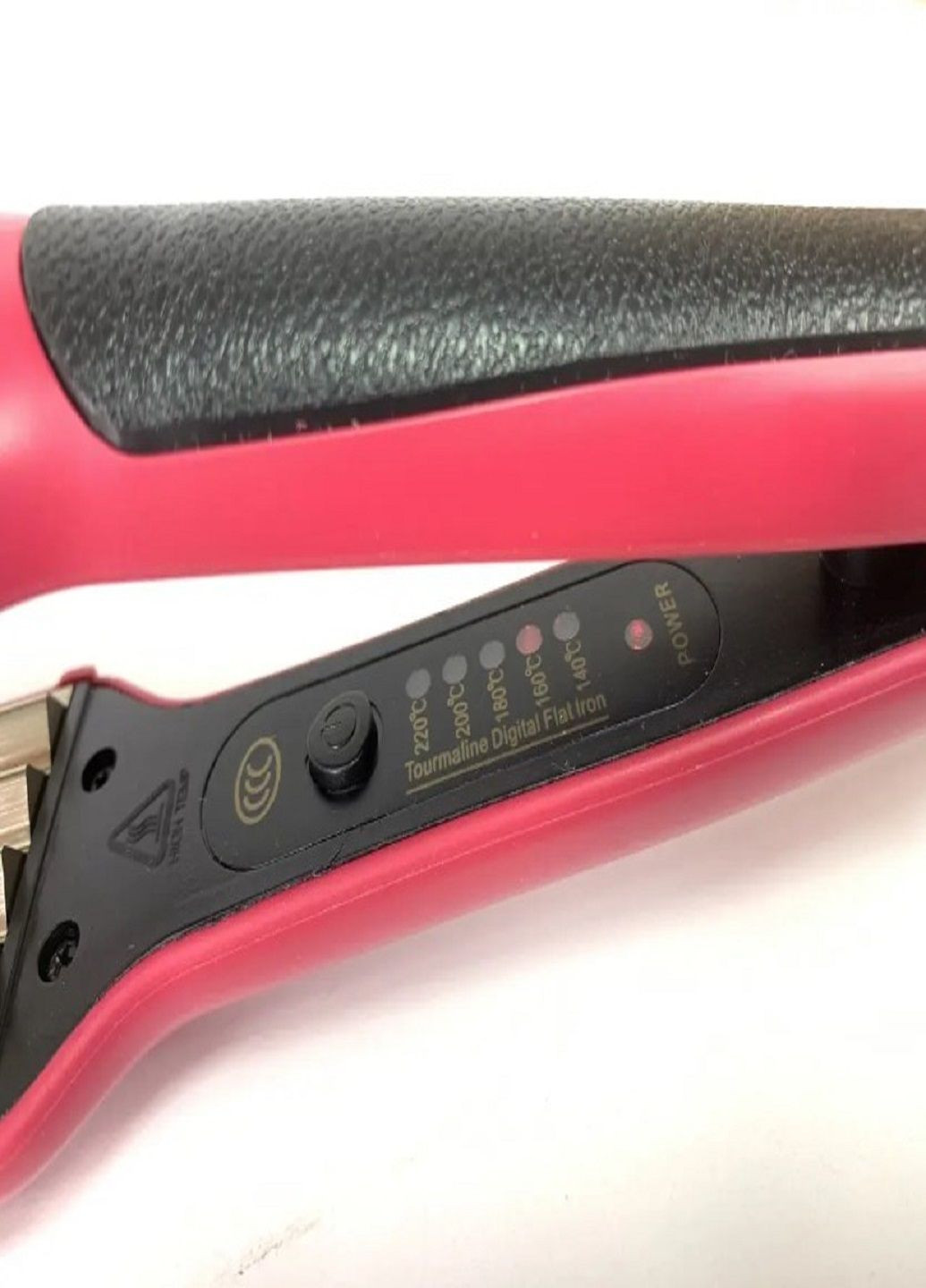 Плойка гофре для волос GM-2977 с регулировкой температуры Розовый Gemei (303217429)