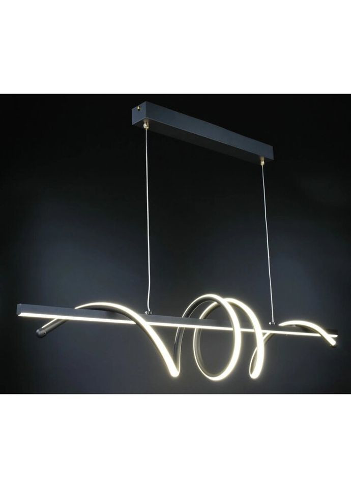 Люстра світлодіодна підвісна LED світильник для квартири на стелю ледве 27014 Чорний 30-100х20х100 см. Sunnysky (324396611)