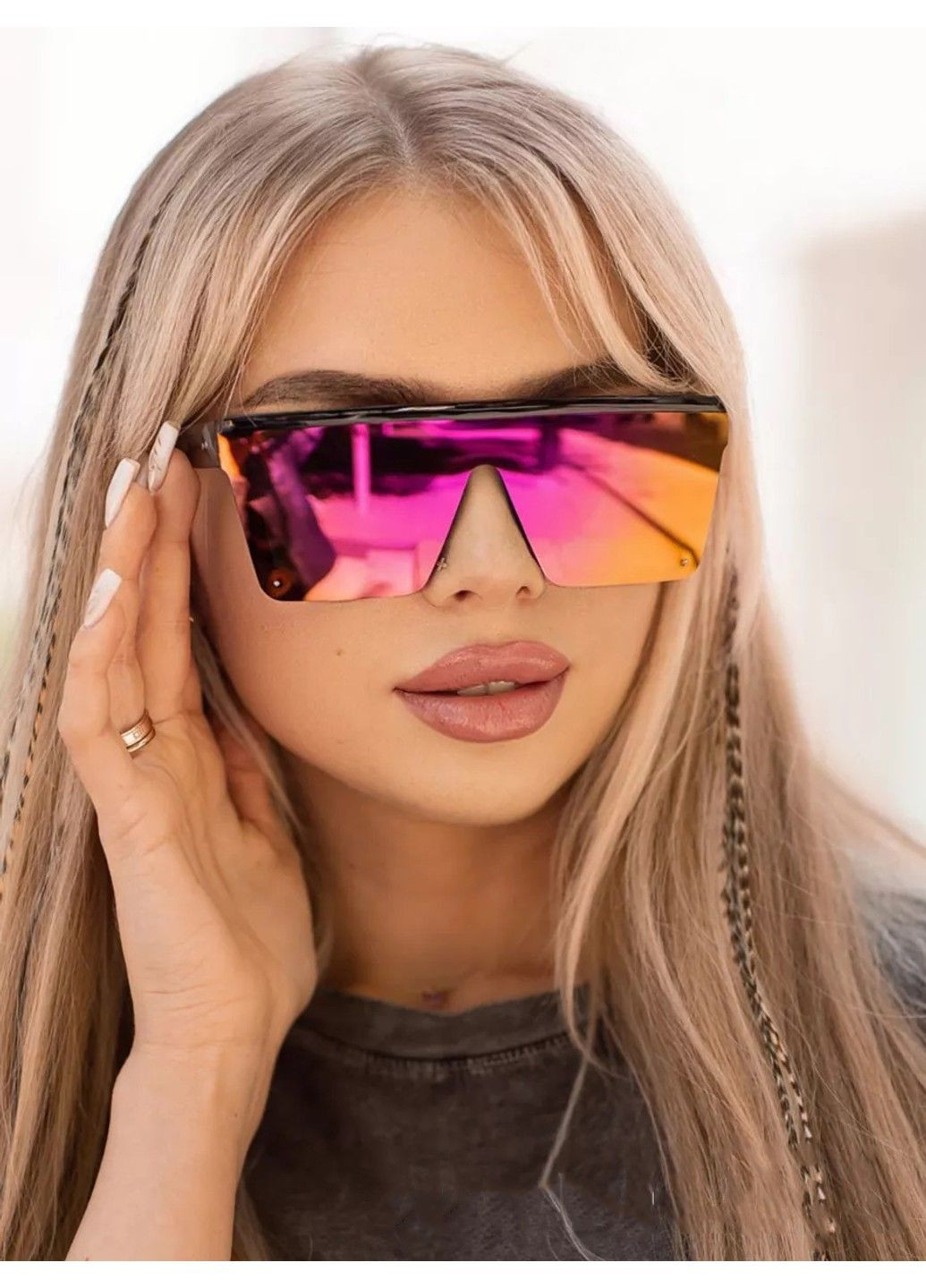 Сонцезахисні окуляри унісекс маска Space хамелеон No Brand (312353992)