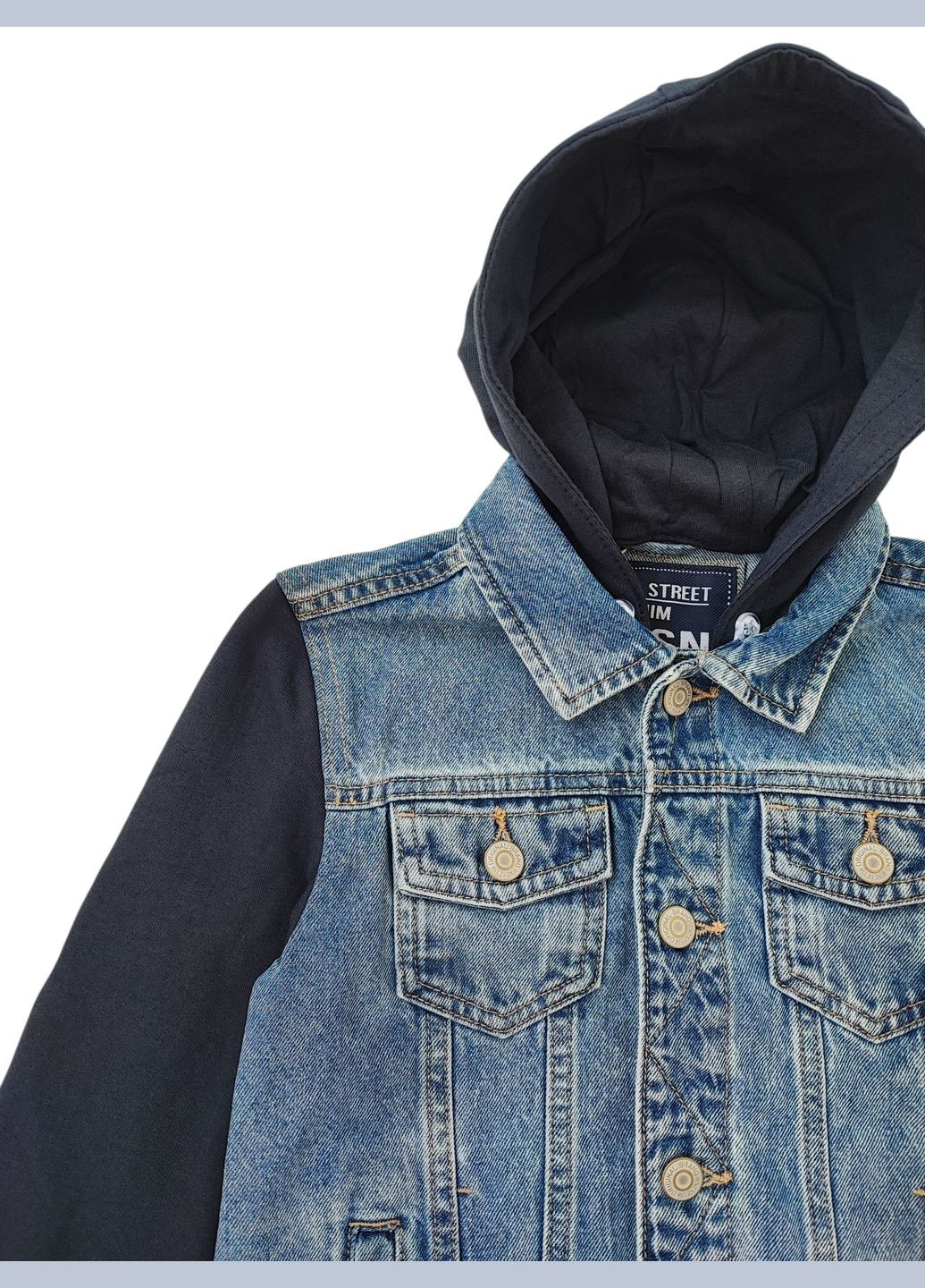 Синя демісезонна дитяча джинсова куртка для хлопчика 134 см синій (0671) C&A