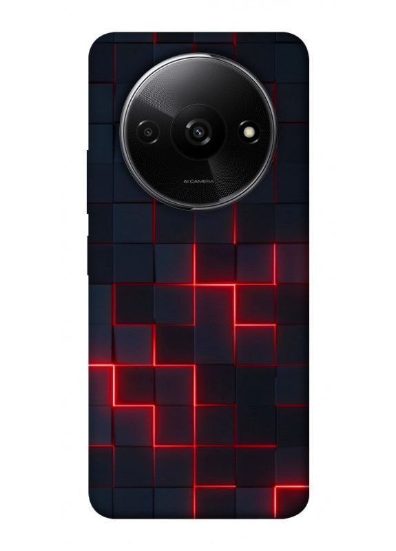 Чохол з принтом для Xiaomi Redmi A3 / для Ксяомі, сяомі, ксіомі редмі А3 Кібер сітка No Brand (338615889)