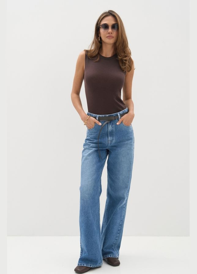 Жіночий базовий напівпрозорий топ із люксової бавовни (2702) Triko Bakh (334710431)