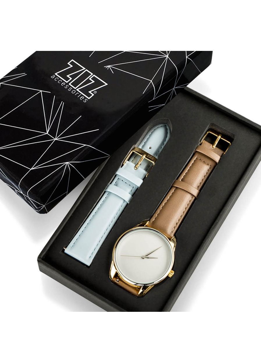 Часы Минимализм (серо-коричневый, золото) Ziz 4600273 (338216327)