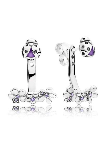 Сібні сережки Пандора кульчики «Сонечко» 297123NLC Kabluchka (355345267)