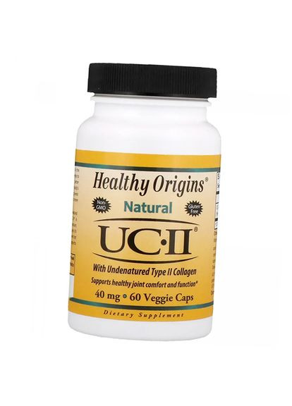 Колаген 2 типу, UC-II 40, 60вегкапс (68354001) Healthy Origins (369473663)