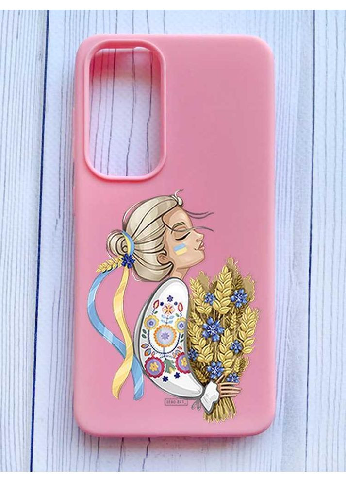 Матовый чехол на Samsung Galaxy A35 (A356) Украинка с колосками (принт 173) Creative (355396105)