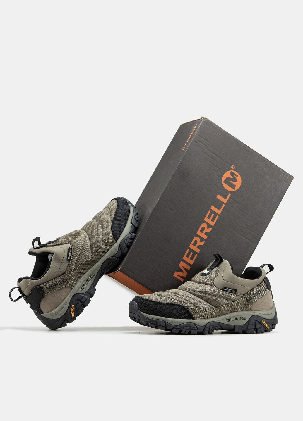 Хакі Зимовий кросівки зимові чоловічі merrell thinsulate winter gore-tex khaki | меррел хакі No Brand