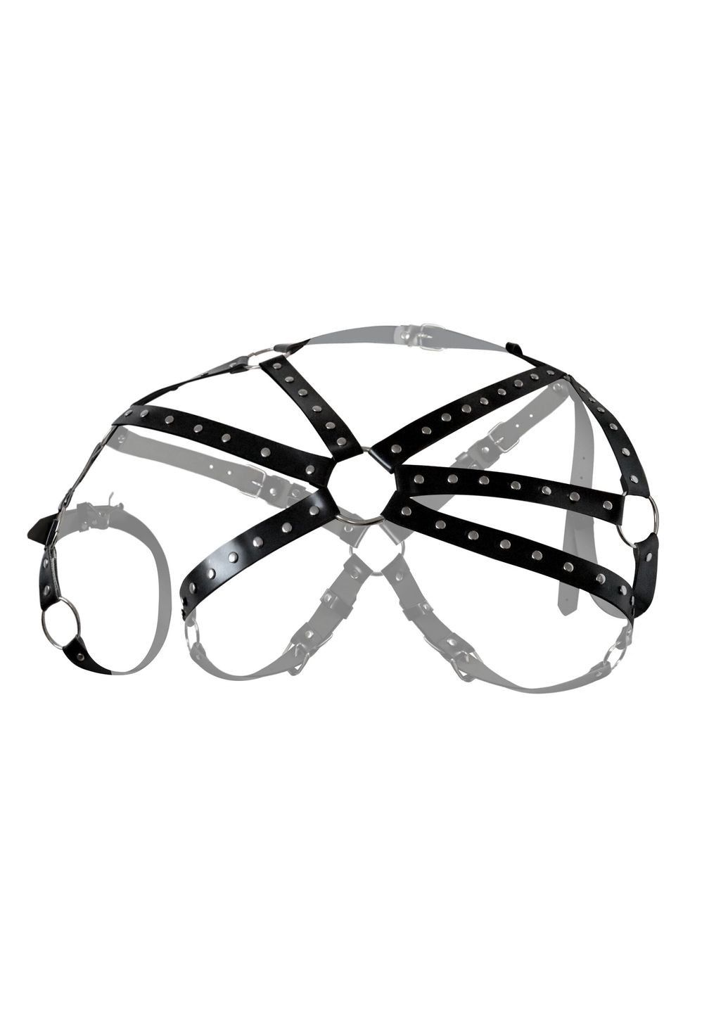 Мужская портупея – Ares, натуральная кожа, цвет Черный, размер XS-M Art of Sex (297588084)