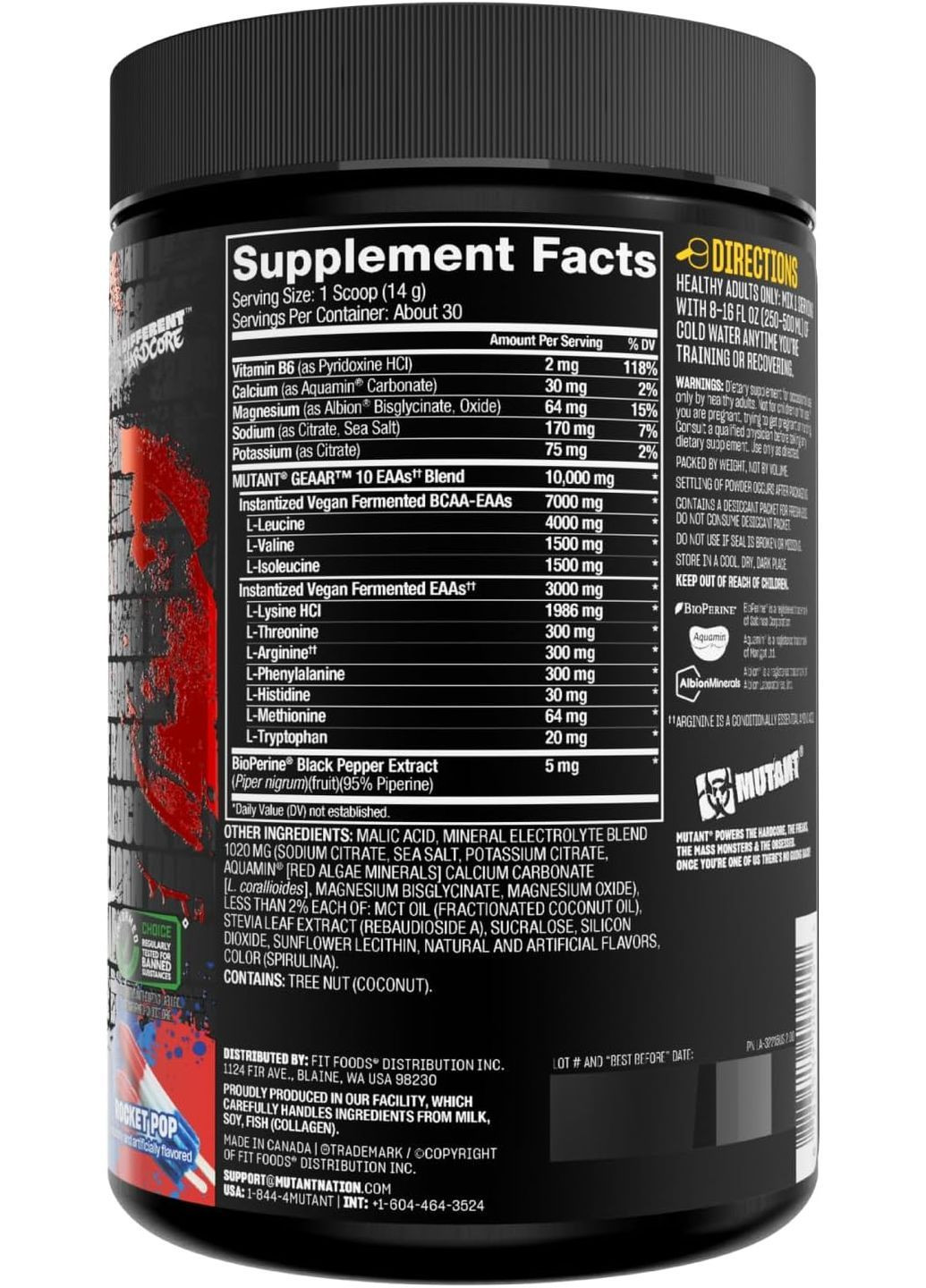 Аминокислотный комплекс GEAAR 420 г, Rocket Pop MUTANT (371808181)