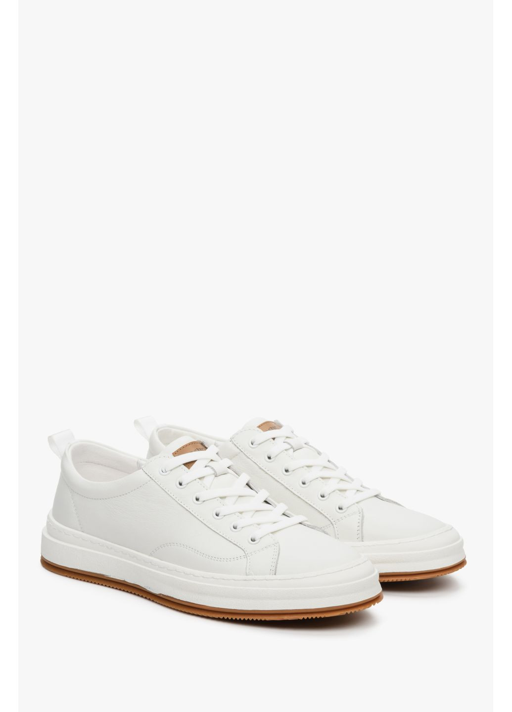 Білі кеди низькі, колір білий Estro