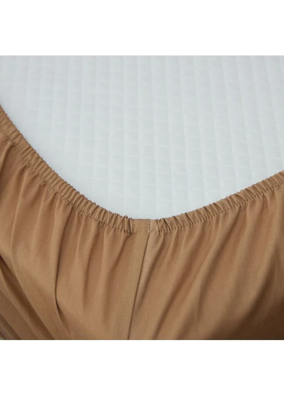 Простыня на резинке Бязь Gold Люкс 200х220х20 см (MS-850001839) Moon&Star Caramel Luxe (386590497)