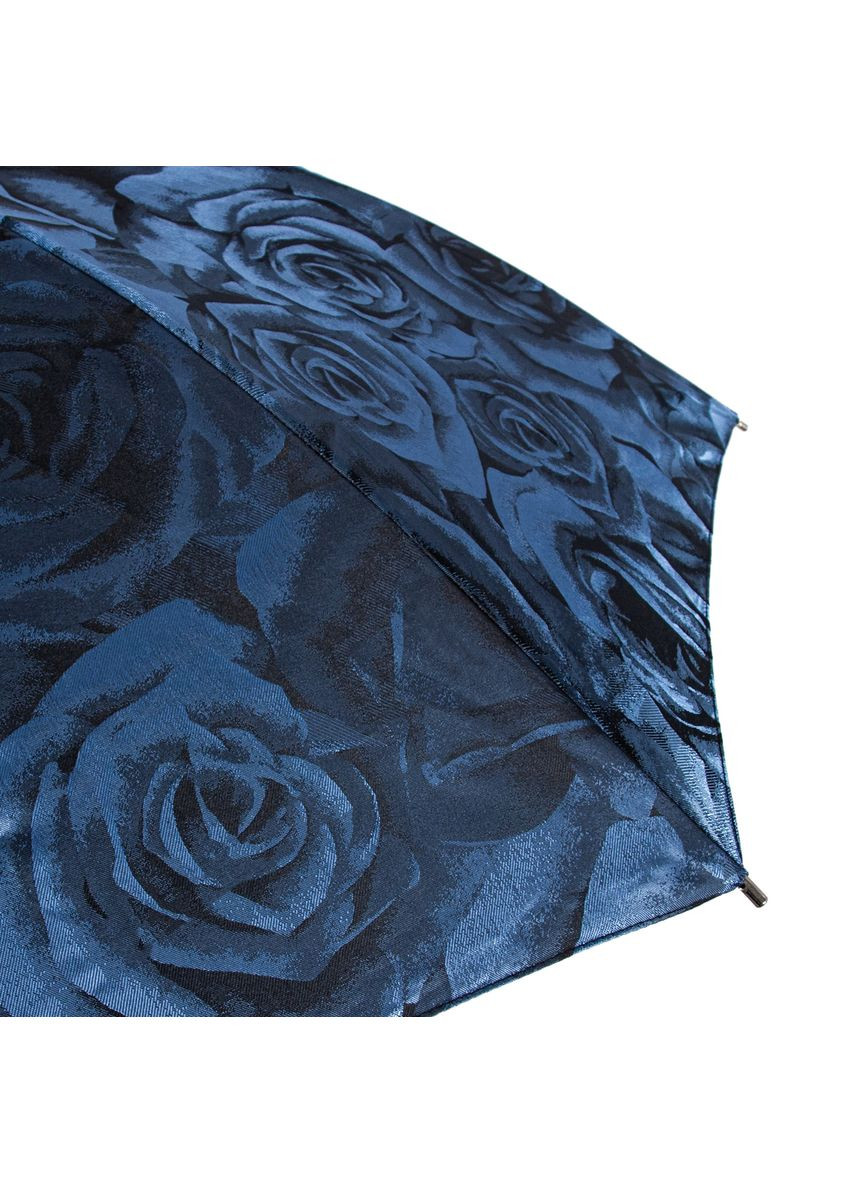 Синий зонт женский diamond l850-040140 princess - navy rose (синие розы) Fulton (303401025)