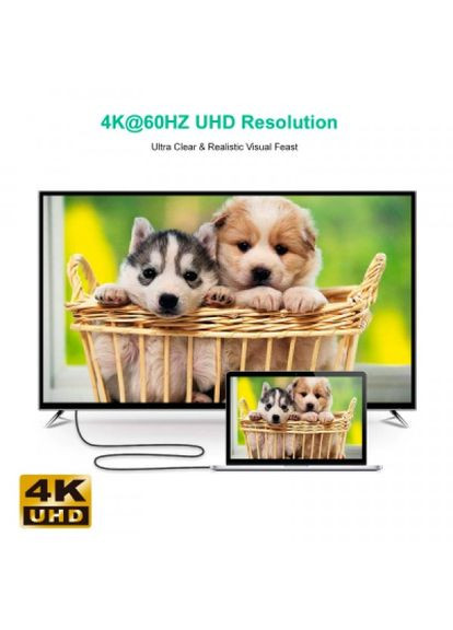 Кабель мультимедійний USBC to HDMI 1.8m USB 3.1 L-type 4K60Hz (XCH-1803) CHOETECH usb-c to hdmi 1.8m usb 3.1 l-type 4k60hz (287338598)