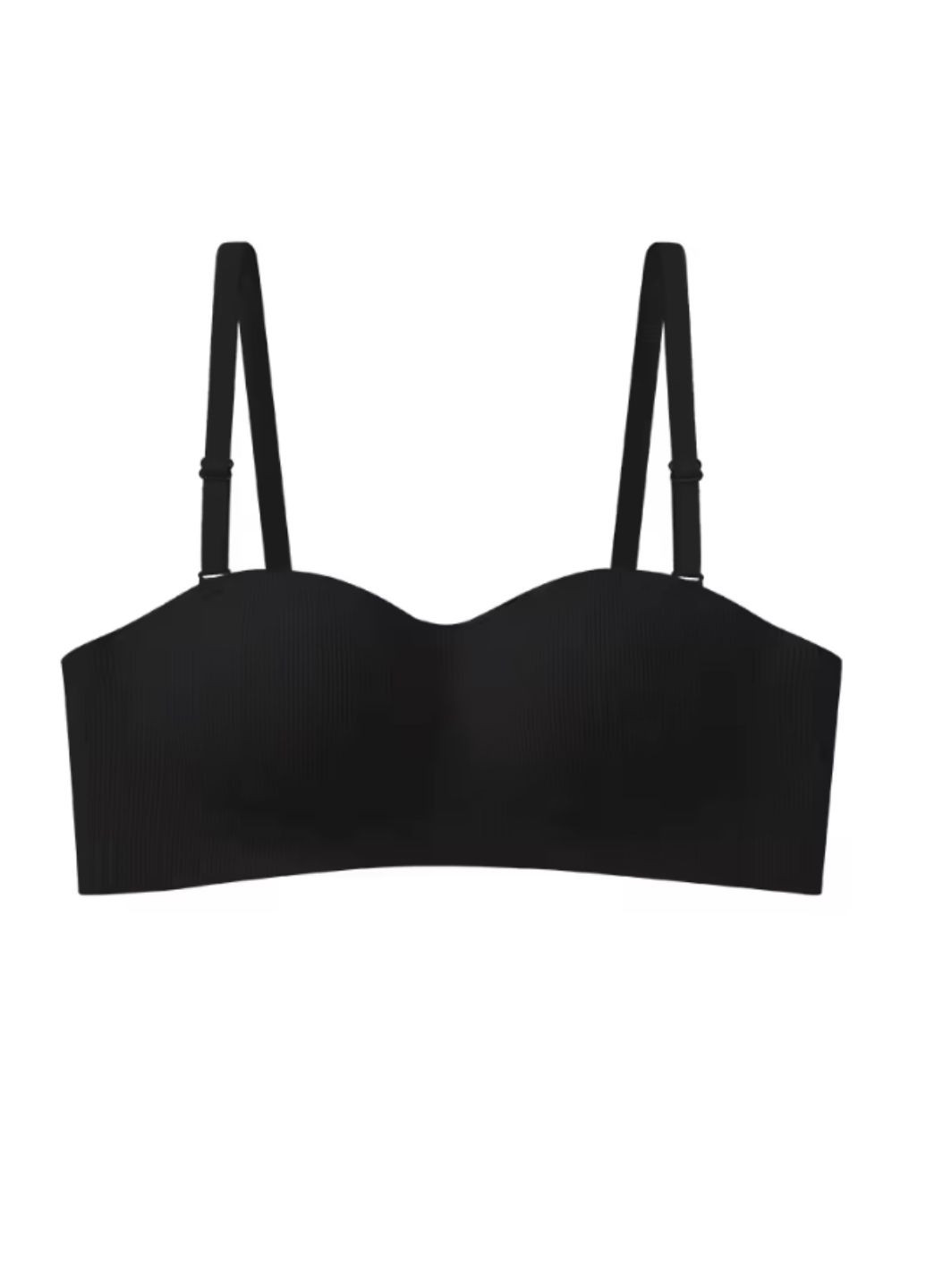 Чёрный бралетт женский формованный бюстгальтер в рубчик elegance inspiration (1953-65-01) Macarena без косточек