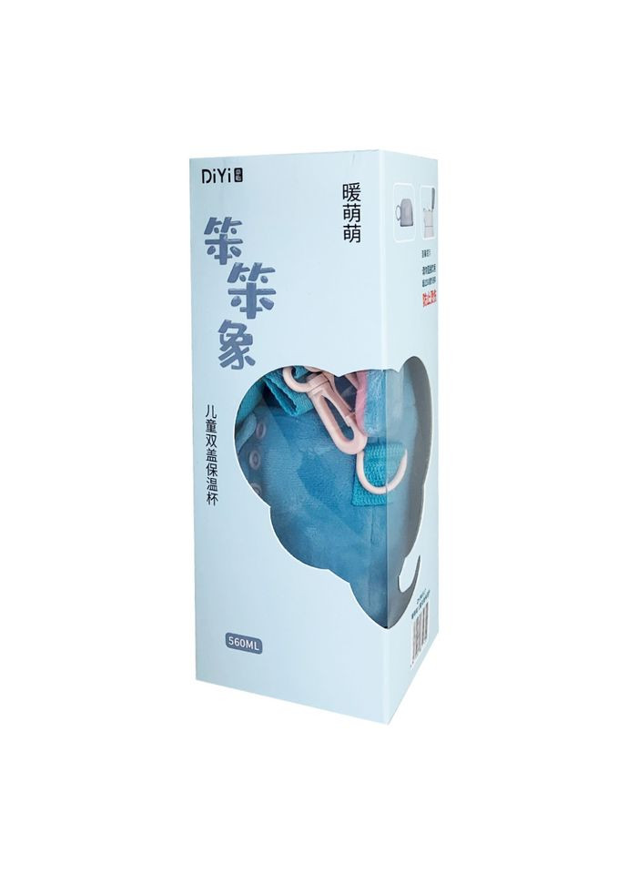 Термоспойщик с силиконовой трубочкой Слонёнок MGZ-0315(Elephant) 560 мл Megazayka (302384491)