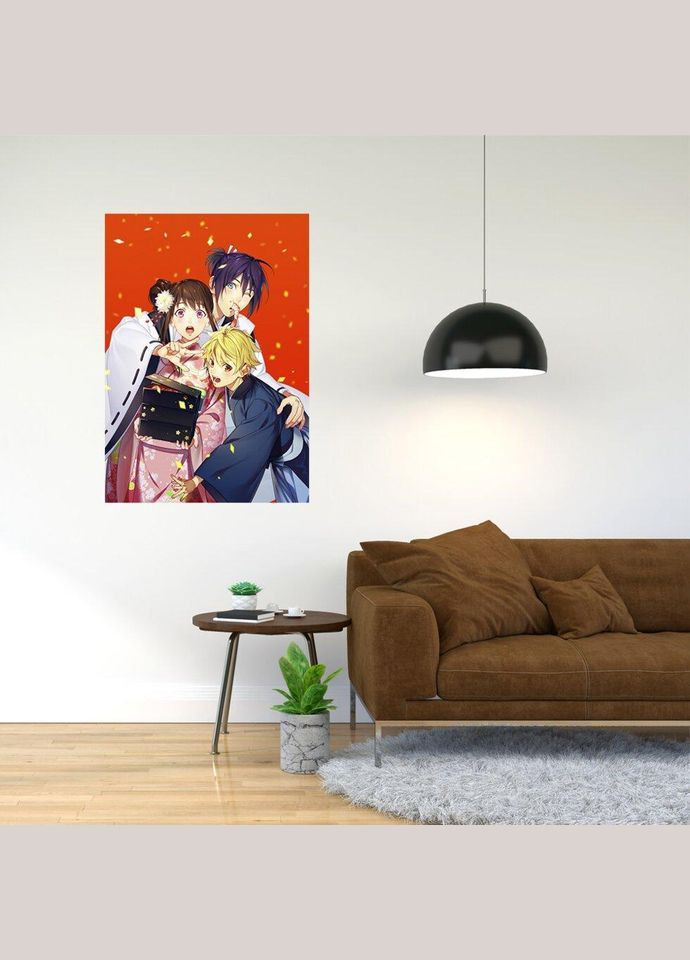 Плакат- із принтом Noragami Ято A2 Кавун постер (316208328)