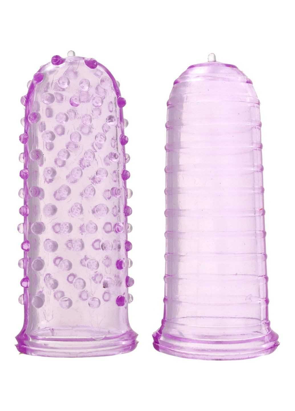 Набор рельефных насадок на палец Sexy finger фиолетовый, 7 х 3 см Toy Joy (289783352)