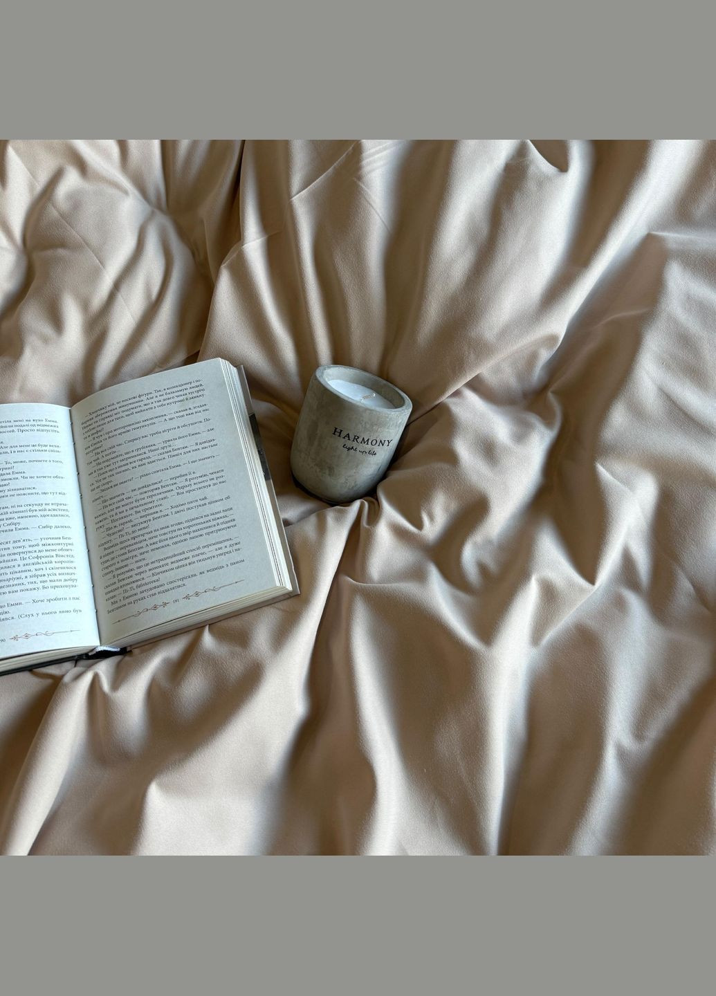 Комплект постельного белья Однотонное полисатин Двуспальное Простынь на резинке 160x200х20 Бязь Бежевое 70 х 70 No Brand (307355970)