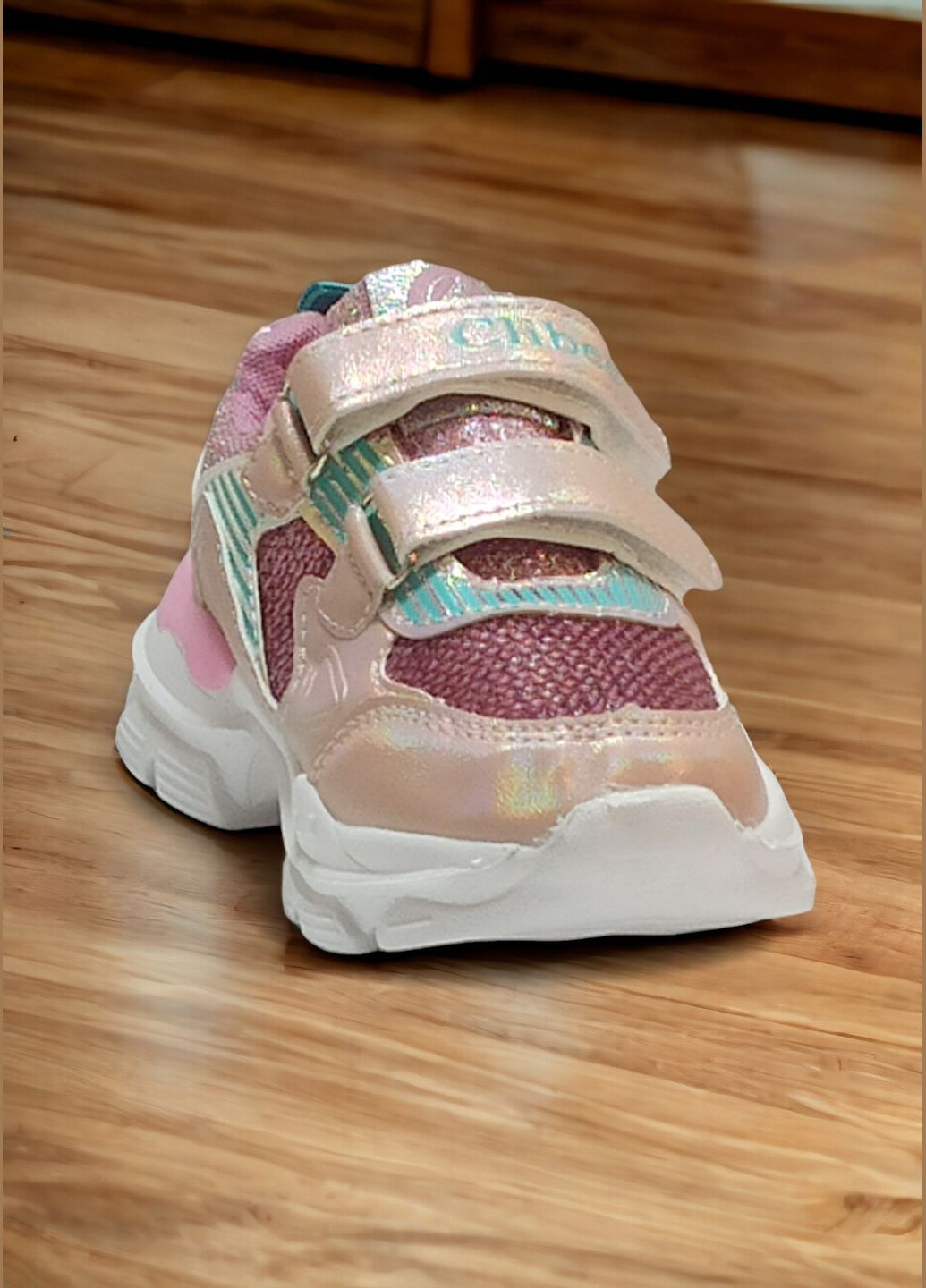 Розовые демисезонные детские кроссовки для девочки 96 Clibee
