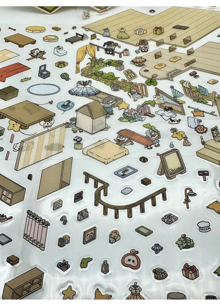 Двухуровневый большой румбокс – наклейки, антистресс, творчество "Идеальный дом" No Brand (328958133)