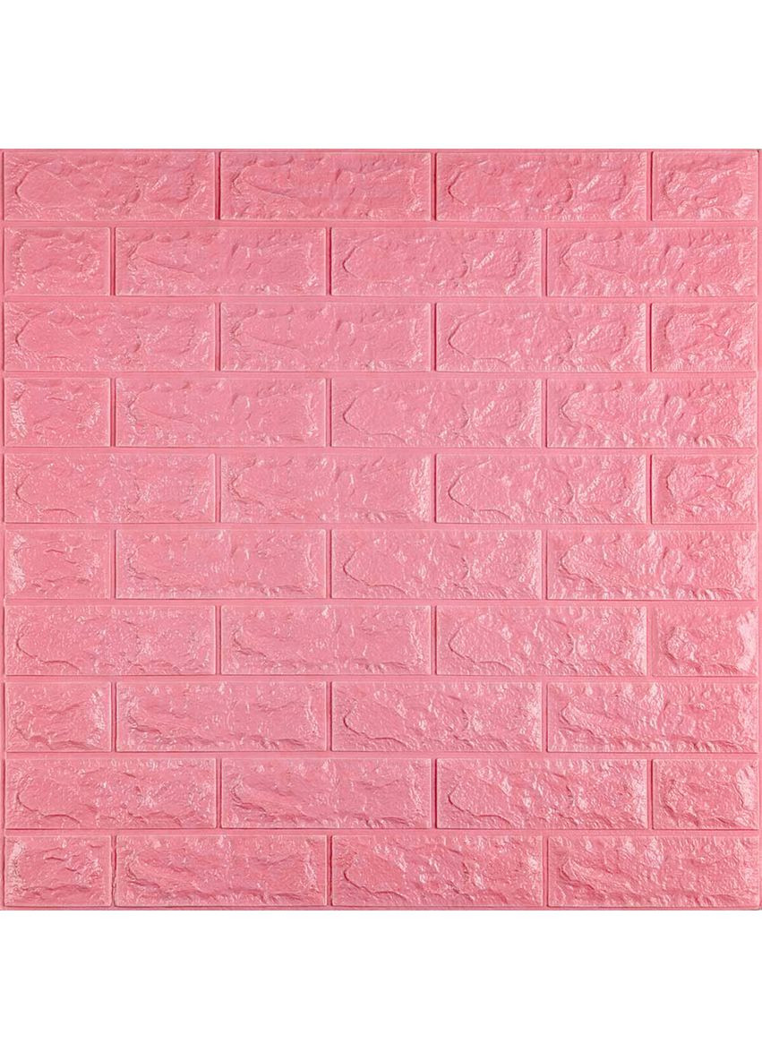 3D панель самоклеюча 700х770х7мм цегла Рожевий (004-7) SW-00000057 Sticker Wall (362115257)