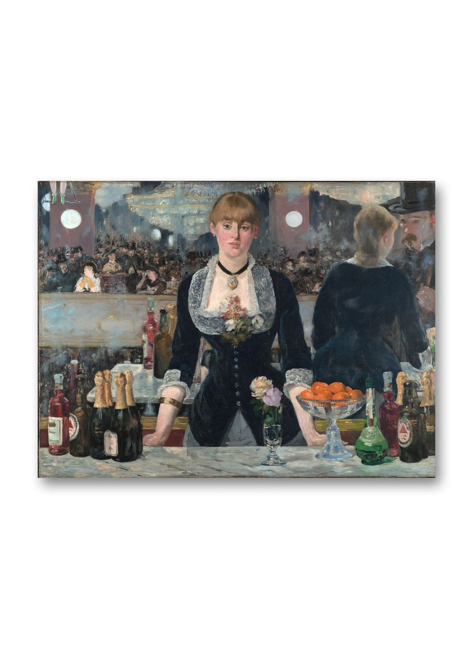 Печать на холсте Бар у Фоли-Бержер Эдуар Мане 50x70 No Brand (346496154)
