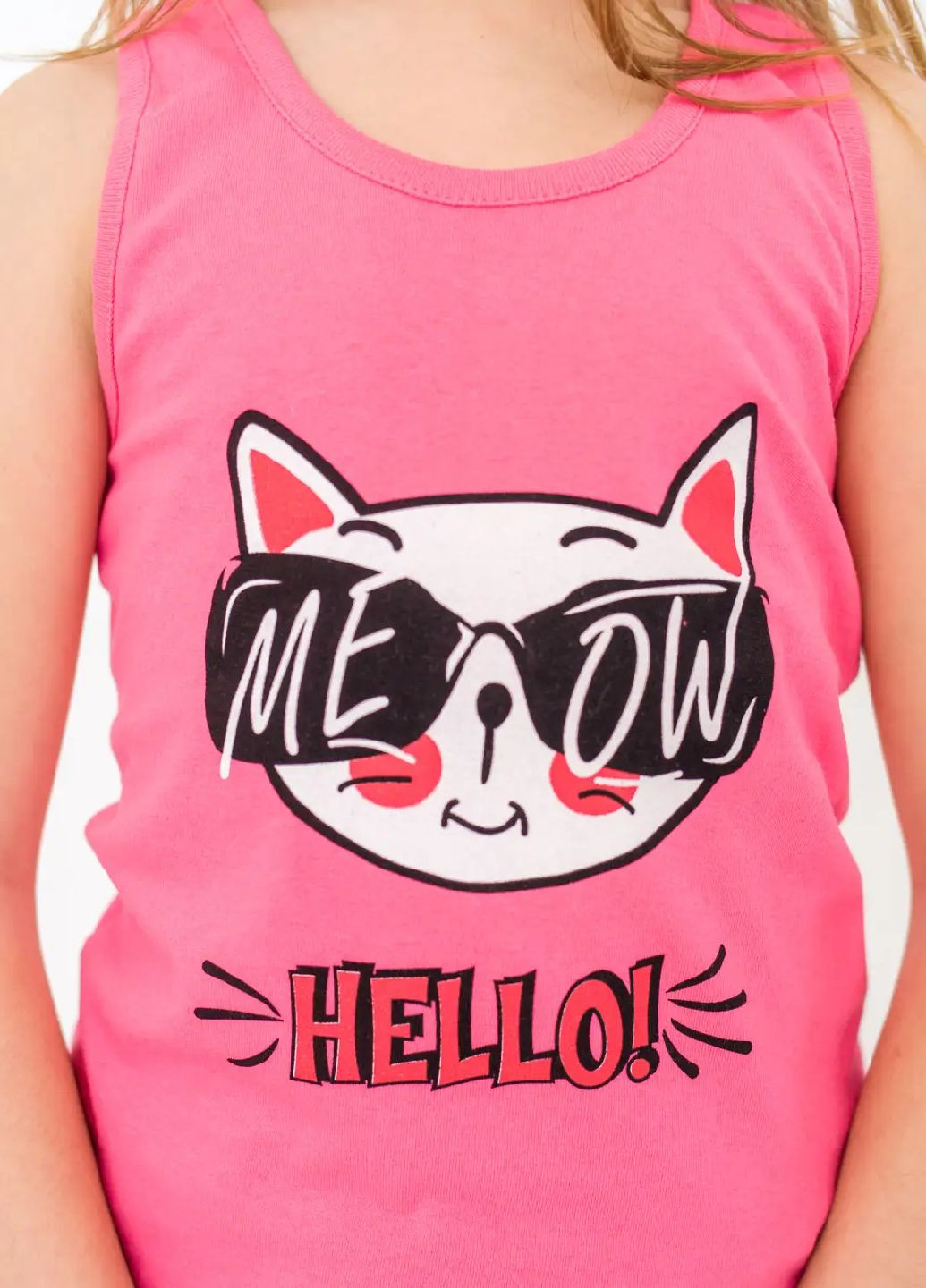 Комбинированный летний комплект для девочки на лето майка и шорты No Brand