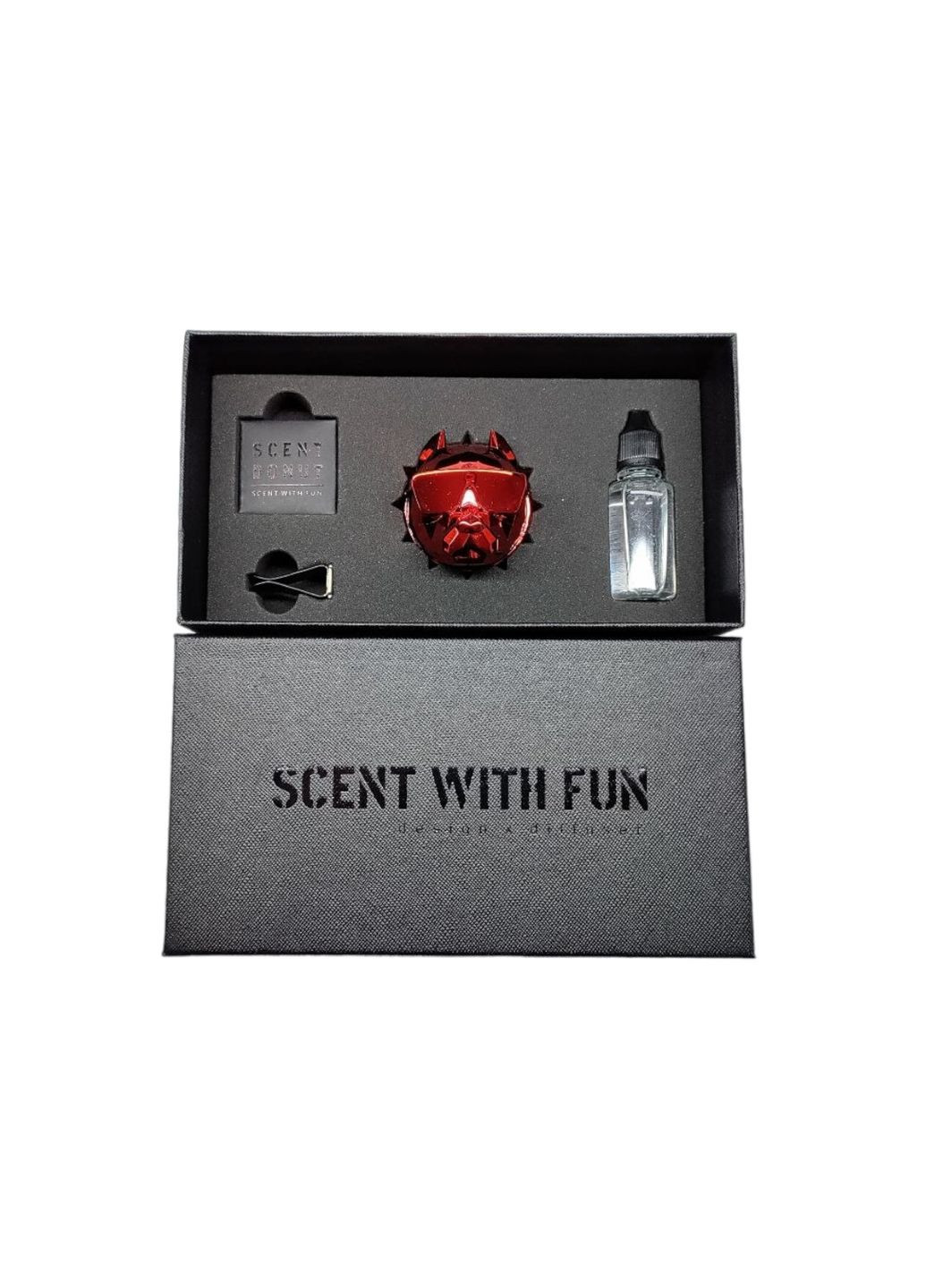 Многоразовый ароматизатор в машину на решетку Питбуль красный, Ароматизатор в машину. Sakura (330127231)