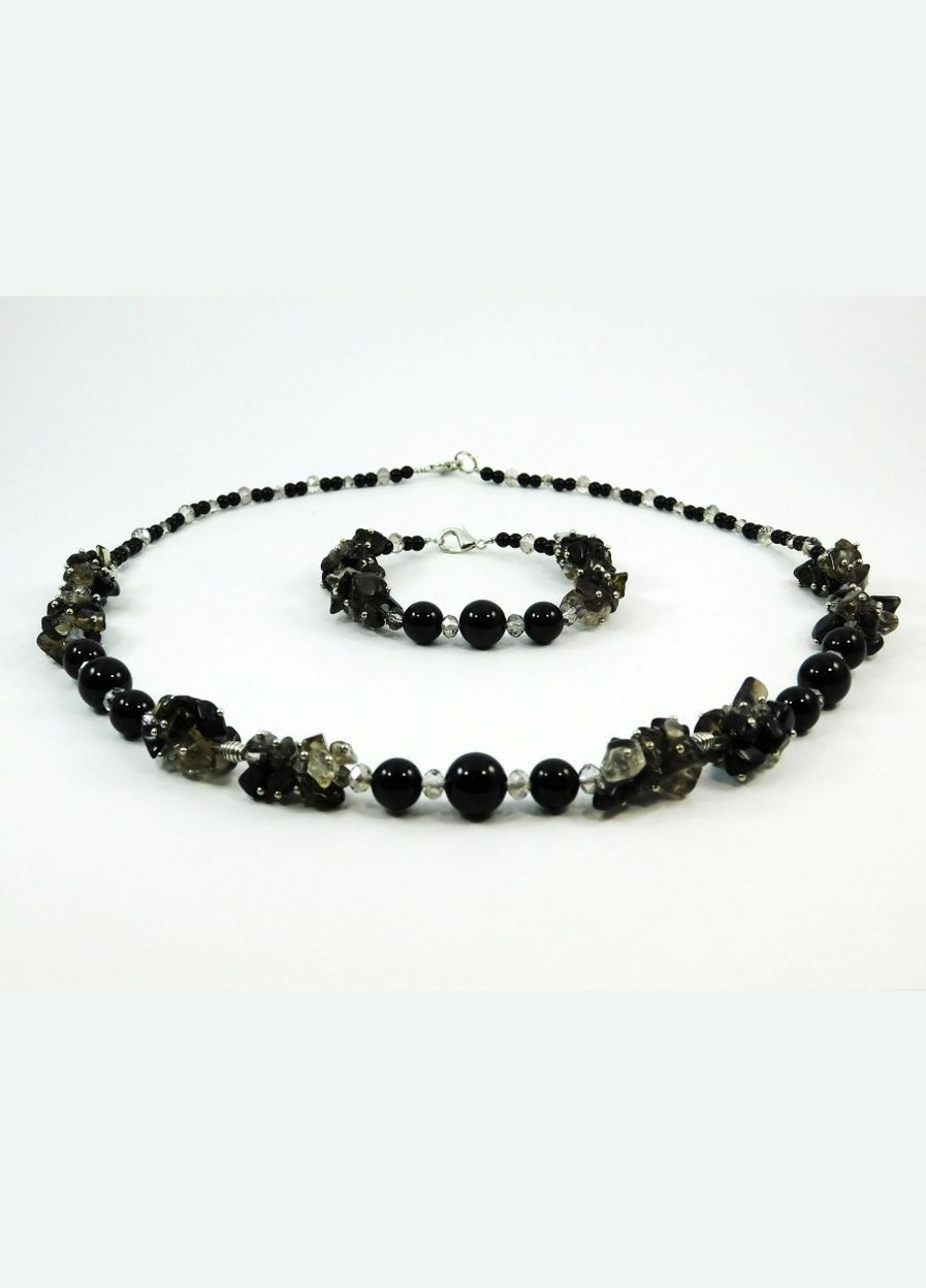 Эксклюзивное ожерелье "Чокофини" Агат, Топаз Fursa fashion (322315577)