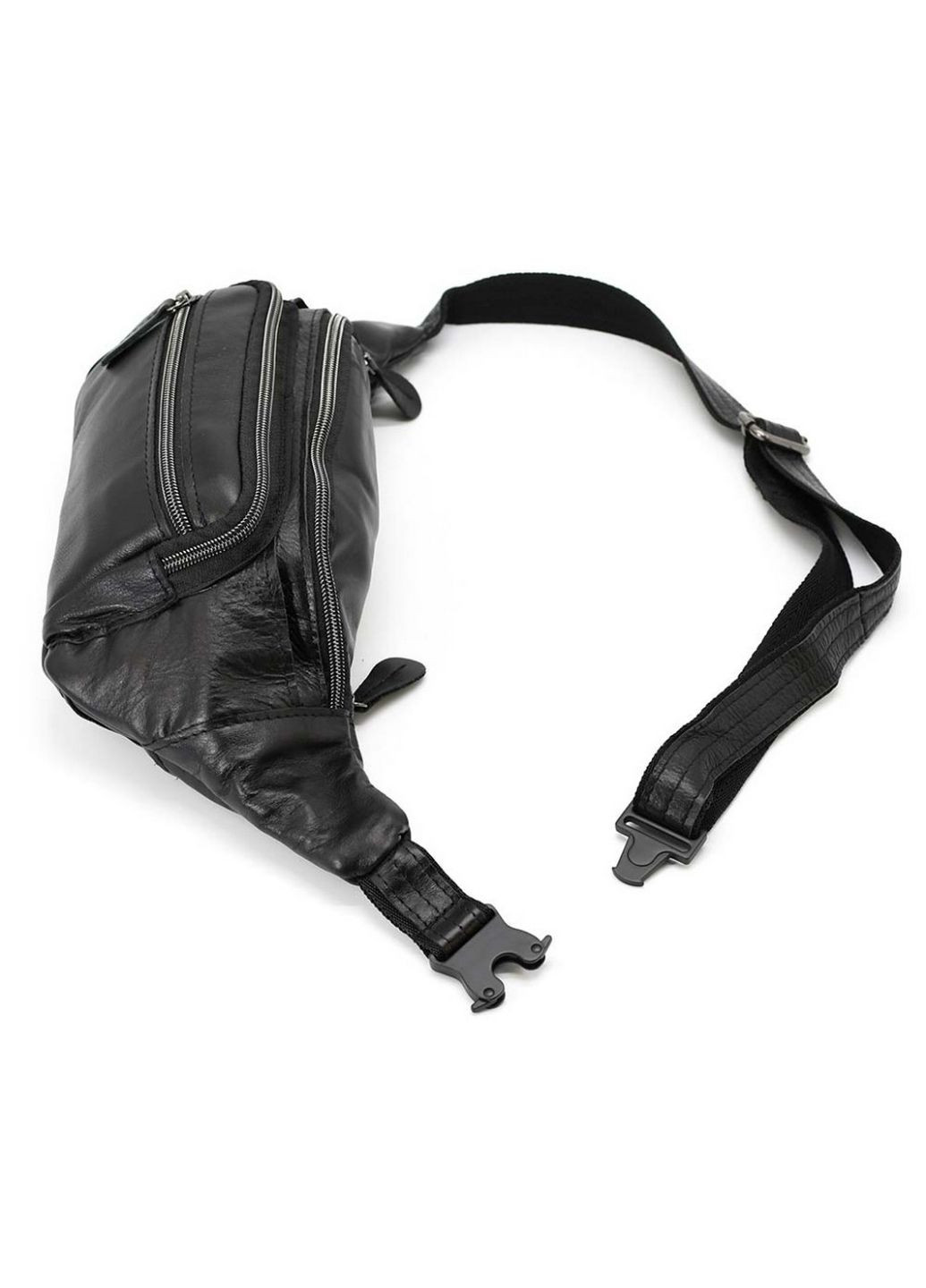 Чоловіча шкіряна бананка 33.5х14.5х10 см John McDee (315869204)