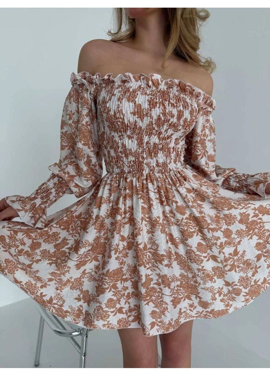 Черное женское платье из льна No Brand