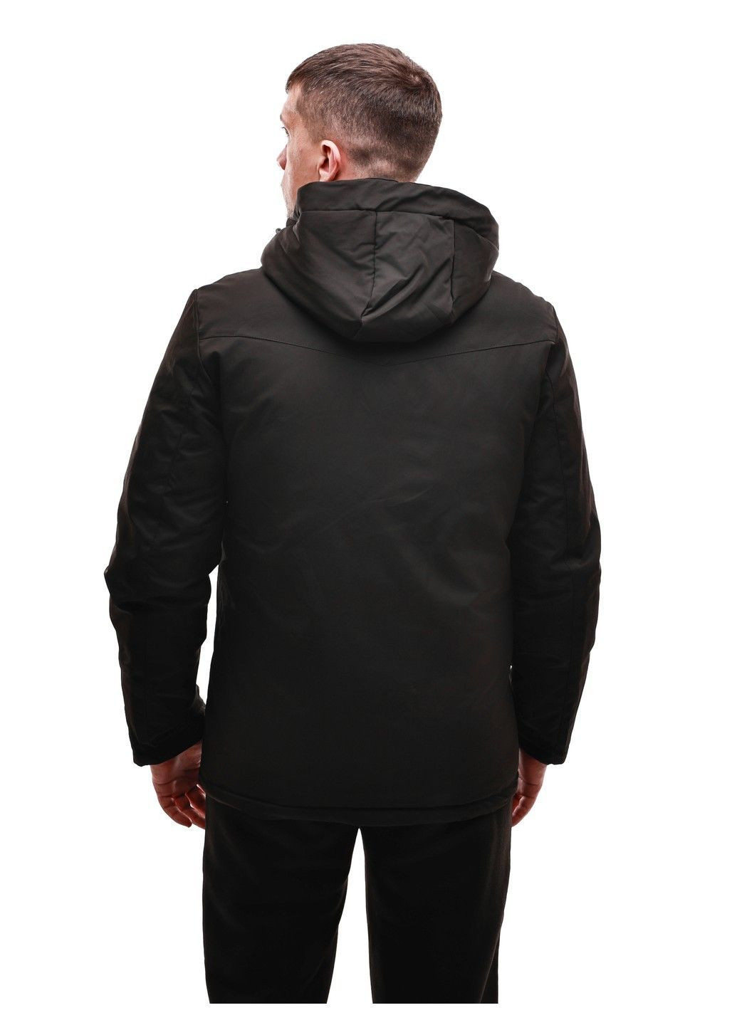 Чорна зимня куртка зимова чоловіча No Brand