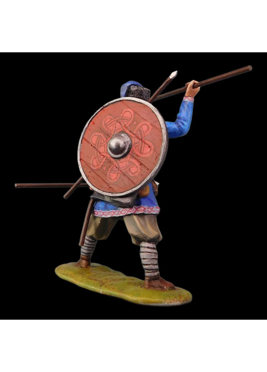 Статуетка фарбована Вікінг, що кидає дротики 6,5 см з металу та олова, колекційна, антикваріат, подарунок колекціонеру Artfactory (361858970)