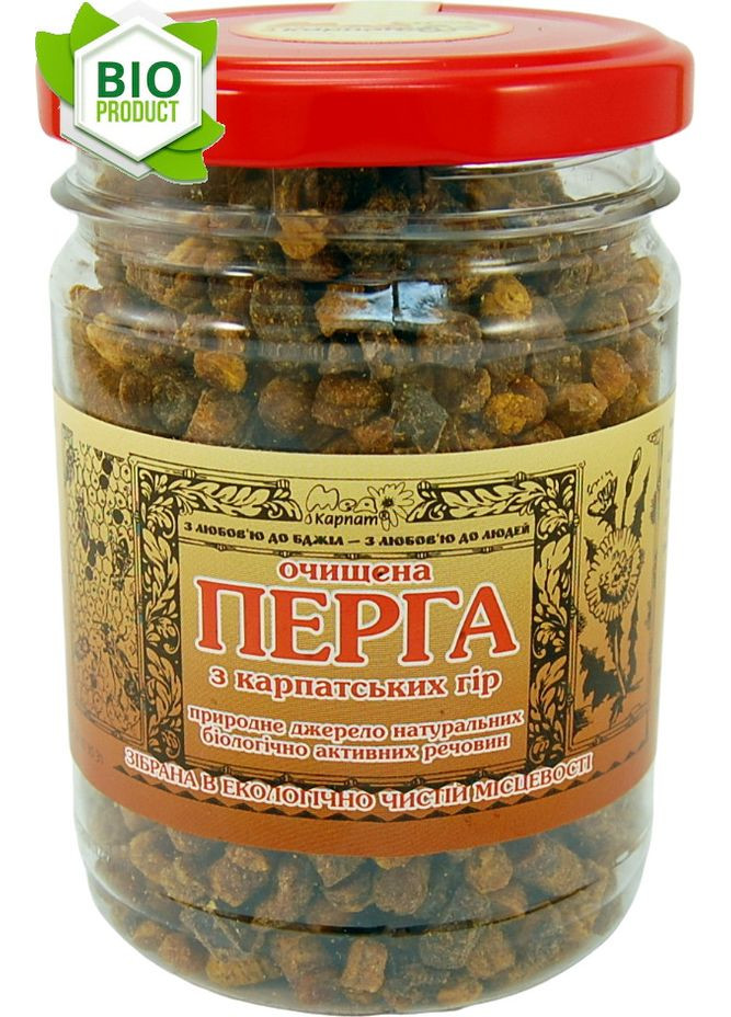 Перга очищенная (пчелиный хлеб) 170г. " " атеросклерозах, инфарктах миокарда, инсультах, стенокардия. Мед Карпат (366819857)
