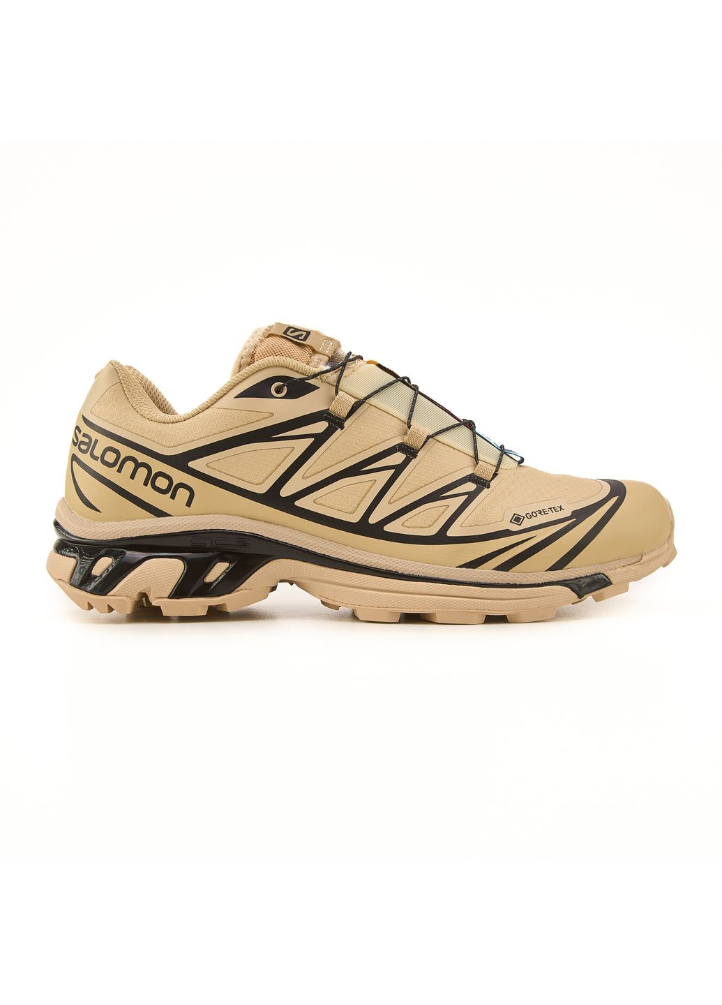Черные демисезонные кроссовки мужские salomon xt-6 gore-tex beige black саломон xt-6 No Brand