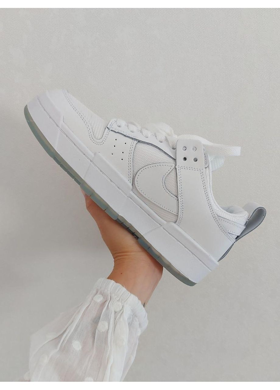 Белые демисезонные кроссовки мужские nike dunk low disrupt white найк сб данк No Brand