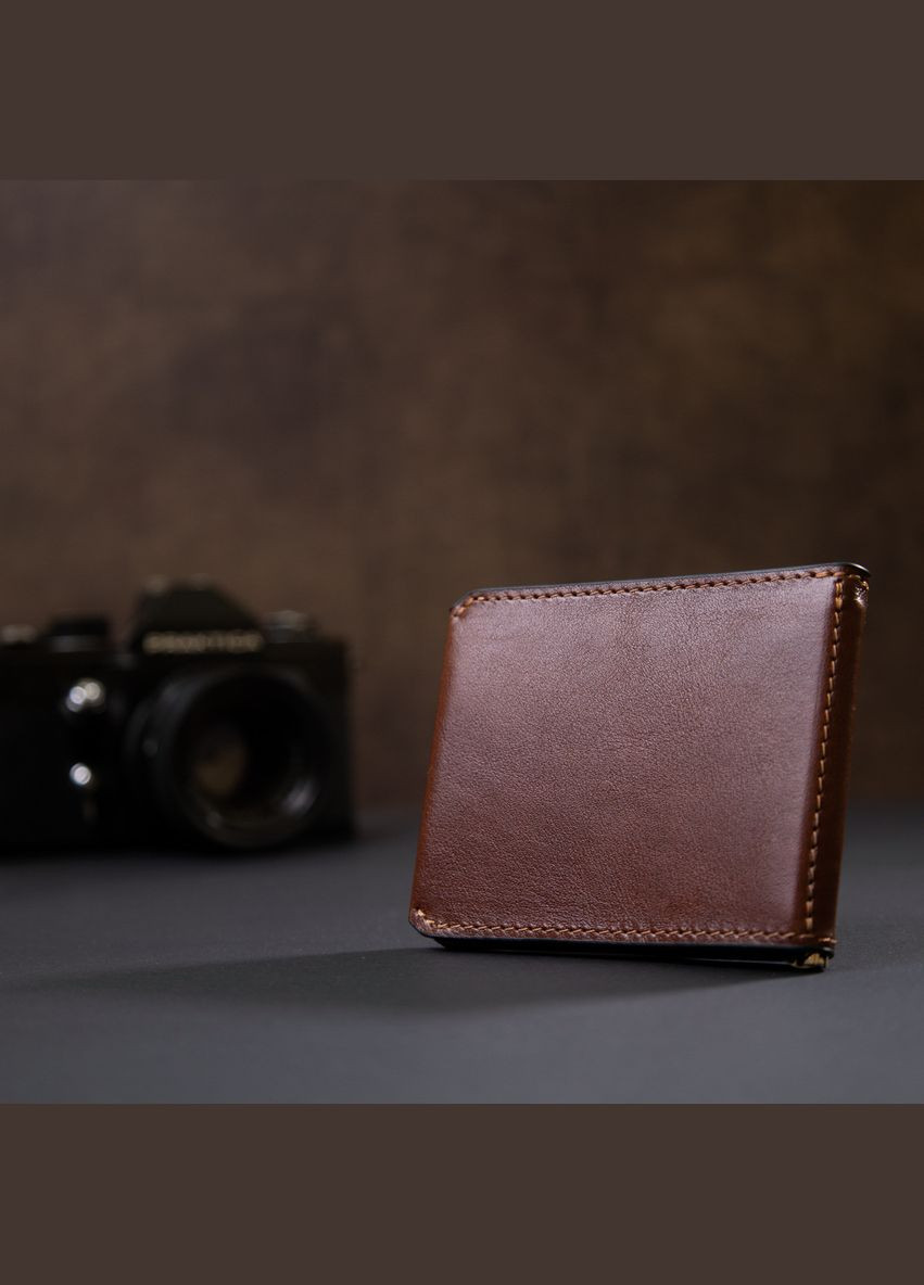 Мужской кожаный зажим для денег 11361 Grande Pelle (329150294)